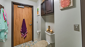 Alvarez Hall Semi-Private Bathroom
