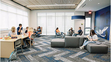 Guadalupe Hall community lounge
